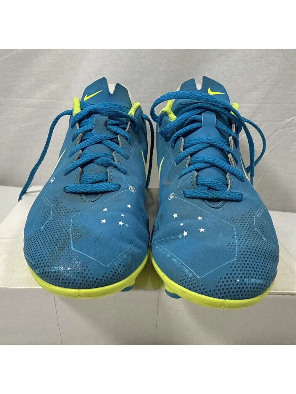 Nike Neymar JR Mercurial Vortex III soccer cleats blue Youth Size 6Y 921490-400